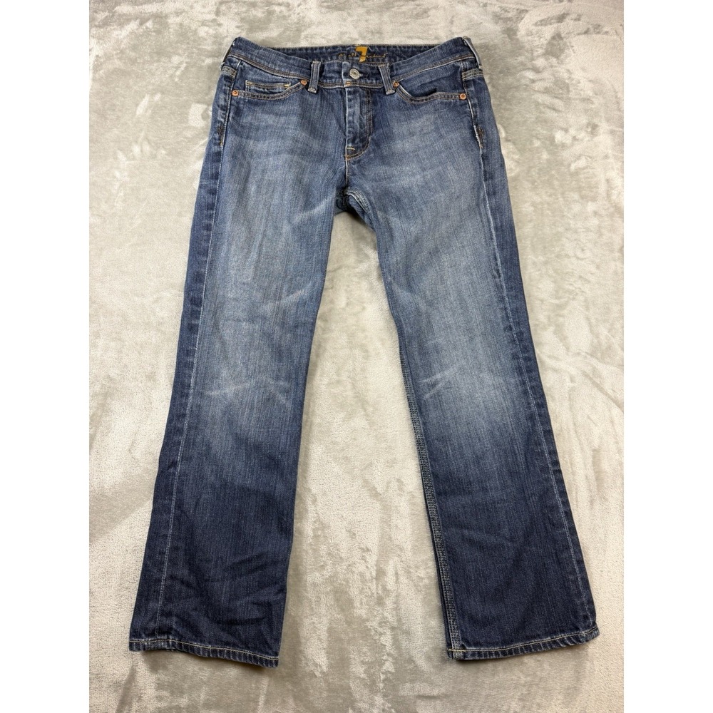 7 For All Mankind Jeans Womens Sz 27 Bootcut Low Rise Petite 25.5 inseam Y2K